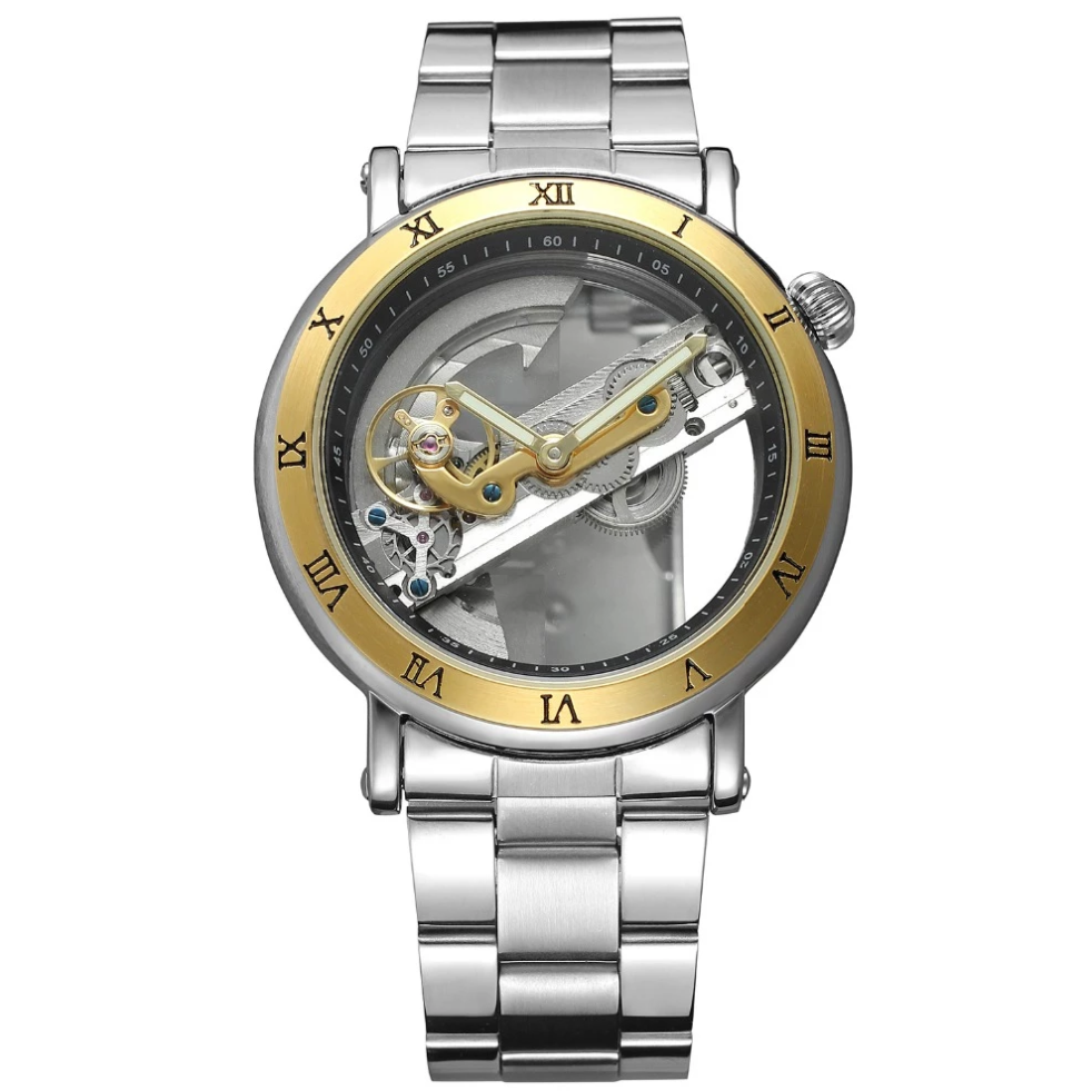 Binger Swiss Hollow Mechanical Watch Men B 5066 – Binger Store India